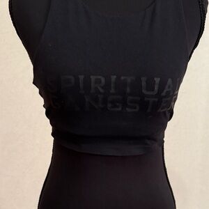 Spiritual Gangster Midnight Black Sports Bra